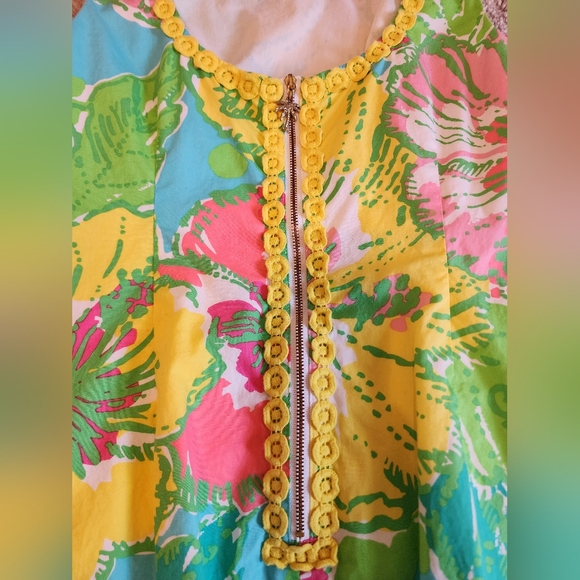 Preowned Lilly Pulitzer Women's DELIA Multi-Color Shift Dress Size 0 - Picture 10 of 11